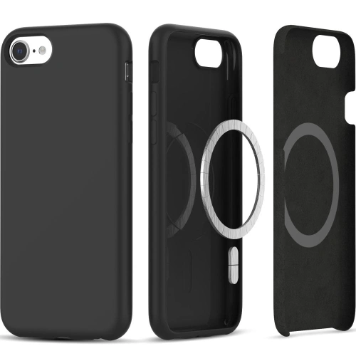 Kup Case Tech-Protect Silikon MagSafe Apple iPhone SE 2022/SE 2020/8/7 Schwarz - THP2453 - {ean13} - Sklep Home Screen