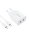 Kup Netzteil Tech-Protect C20W Netzladegerät 2xUSB-C, PD, 20W + USB-C / USB-C Kabel 100cm Weiß - THP2455 - {ean13} - Sklep Home Screen
