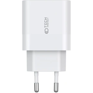 Kup Tech-Protect Încărcător de rețea C20W Încărcător de rețea 2xUSB-C, PD, 20W + cablu USB-C / USB-C 100cm Alb - THP2455 - {ean13} - Sklep Home Screen