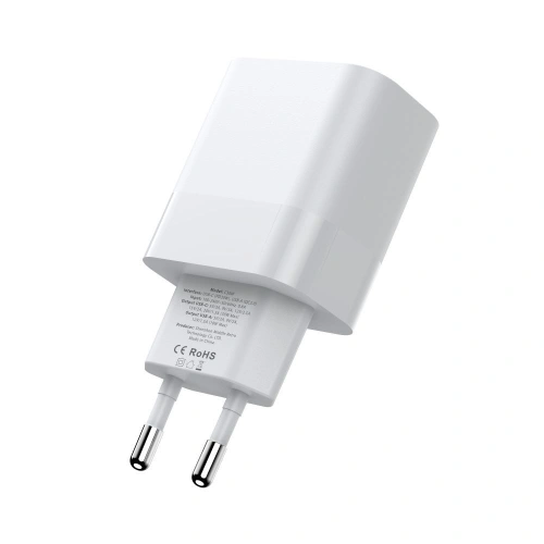 Kup Netzteil Tech-Protect C20W Netzladegerät 2xUSB-C, PD, 20W + USB-C / USB-C Kabel 100cm Weiß - THP2455 - {ean13} - Sklep Home Screen