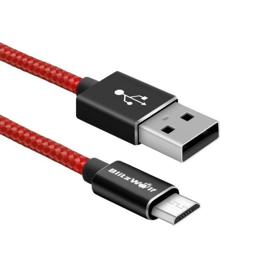 Kup Kabel Micro USB do smartfonů BlitzWolf BW-MC2, 1,8 metru, černý - BLZ071BLK - {ean13} - Sklep Home Screen