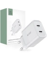 Netzteil Tech-Protect C20W Netzladegerät 2xUSB-C, PD, 20W Weiß