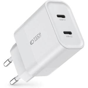 Kup Netzteil Tech-Protect C20W Netzladegerät 2xUSB-C, PD, 20W Weiß - THP2459 - {ean13} - Sklep Home Screen