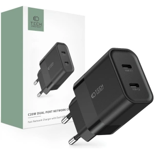 Kup Netzteil Tech-Protect C20W 2xUSB-C, PD, 20W Schwarz - THP2460 - {ean13} - Sklep Home Screen