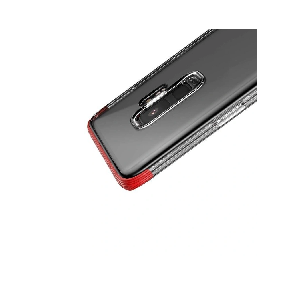 Przezroczyste etui Baseus Armor Case do Samsung Galaxy S9 (czerwone)