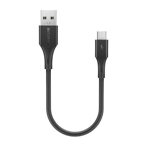 Kup Kábel Micro USB BlitzWolf BW-MC12 2A 0,3m (fekete) - BLZ072BLK - {ean13} - Sklep Home Screen