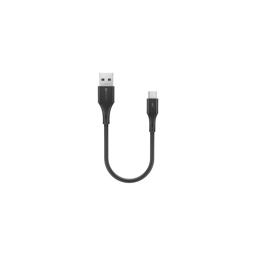 Kabel Micro USB BlitzWolf BW-MC12 2A 0,3m (czarny)