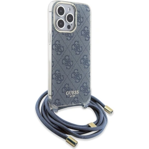 Kup Etui Guess GUHCP15XHC4SEB Apple iPhone 15 Pro Max hardcase Crossbody Cord 4G Print modrý/blue - GUE3096 - {ean13} - Sklep Home Screen
