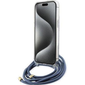 Kup Etui Guess GUHCP15XHC4SEB Apple iPhone 15 Pro Max hardcase Crossbody Cord 4G Print modrý/blue - GUE3096 - {ean13} - Sklep Home Screen