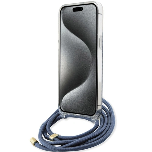 Kup Guess Apple Carcasă GUHCP15XHC4SEB iPhone 15 Pro Max hardcase Crossbody Cord 4G Print albastru/albastru - GUE3096 - {ean13} - Sklep Home Screen