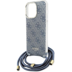 Kup Case Guess GUHCP15XHC4SEB Apple iPhone 15 Pro Max Hardcase Crossbody Cord 4G Print blau/blue - GUE3096 - {ean13} - Sklep Home Screen