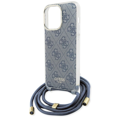 Kup Case Guess GUHCP15XHC4SEB Apple iPhone 15 Pro Max Hardcase Crossbody Cord 4G Print blau/blue - GUE3096 - {ean13} - Sklep Home Screen