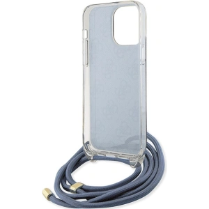 Kup Etui Guess GUHCP15XHC4SEB Apple iPhone 15 Pro Max kemény tok Crossbody Cord 4G Print kék/blue - GUE3096 - {ean13} - Sklep Home Screen