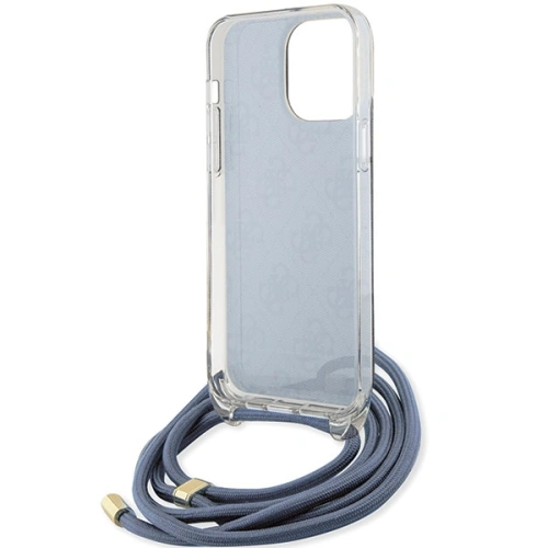 Kup Case Guess GUHCP15XHC4SEB Apple iPhone 15 Pro Max Hardcase Crossbody Cord 4G Print blau/blue - GUE3096 - {ean13} - Sklep Home Screen