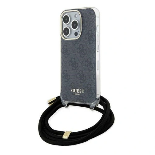 Kup Etui Guess GUHCP15XHC4SEK Apple iPhone 15 Pro Max kemény tok Crossbody Cord 4G Print fekete/black - GUE3097 - {ean13} - Sklep Home Screen