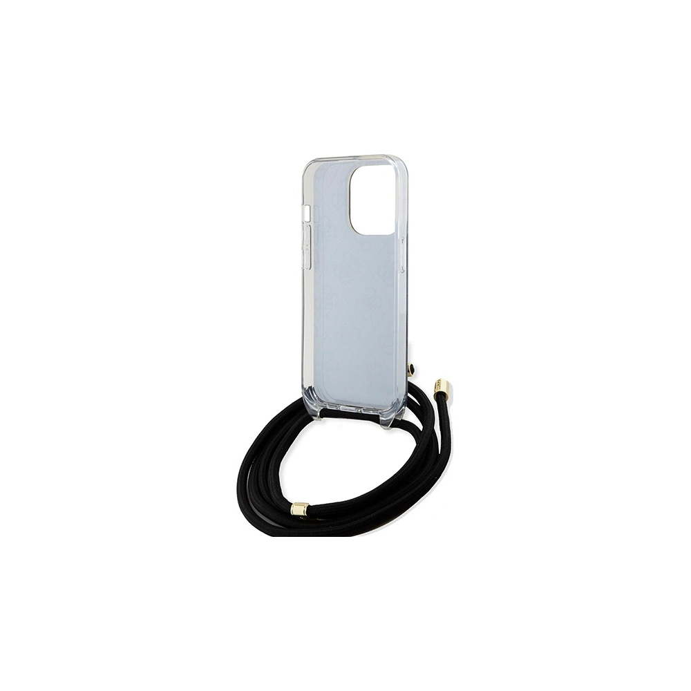 Etui Guess GUHCP15XHC4SEK Apple iPhone 15 Pro Max hardcase Crossbody Cord 4G Print czarny/black