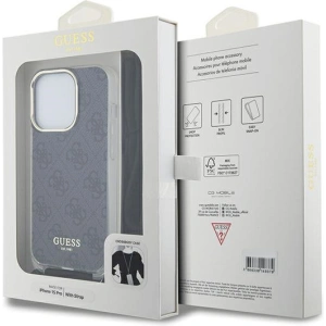 Kup Case Guess GUHCP15XHC4SEK Apple iPhone 15 Pro Max Hardcase Crossbody Cord 4G Print schwarz/black - GUE3097 - {ean13} - Sklep Home Screen