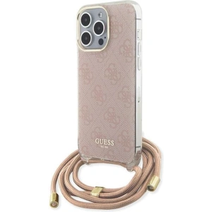 Kup Etui Guess GUHCP15XHC4SEP Apple iPhone 15 Pro Max hardcase Crossbody Cord 4G Print różowy/pink - GUE3098 - {ean13} - Sklep Home Screen