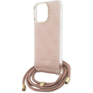 Kup Etui Guess GUHCP15XHC4SEP Apple iPhone 15 Pro Max hardcase Crossbody Cord 4G Print różowy/pink - GUE3098 - {ean13} - Sklep Home Screen