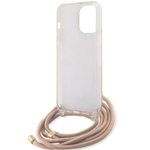 Buy Guess GUHCP15XHC4SEP Apple iPhone 15 Pro Max hardcase Crossbody Cord 4G Print pink - GUE3098 - {ean13} - Home Screen Store Europe