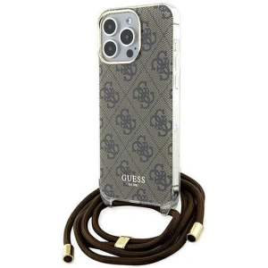 Kup Etui Guess GUHCP15XHC4SEW Apple iPhone 15 Pro Max hardcase Crossbody Cord 4G Print brązowy/brown - GUE3099 - {ean13} - Sklep Home Screen