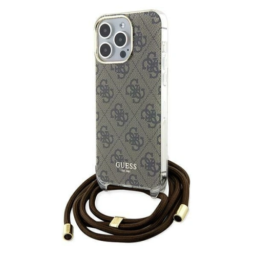 Kup Etui Guess GUHCP15XHC4SEW Apple iPhone 15 Pro Max hardcase Crossbody Cord 4G Print hnědý/brown - GUE3099 - {ean13} - Sklep Home Screen