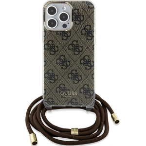 Kup Etui Guess GUHCP15XHC4SEW Apple iPhone 15 Pro Max hardcase Crossbody Cord 4G Print brązowy/brown - GUE3099 - {ean13} - Sklep Home Screen