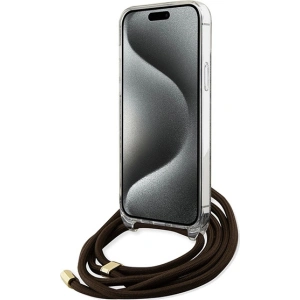 Kup Etui Guess GUHCP15XHC4SEW Apple iPhone 15 Pro Max hardcase Crossbody Cord 4G Print brązowy/brown - GUE3099 - {ean13} - Sklep Home Screen
