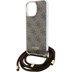 Kup Etui Guess GUHCP15XHC4SEW Apple iPhone 15 Pro Max hardcase Crossbody Cord 4G Print brązowy/brown - GUE3099 - {ean13} - Sklep Home Screen