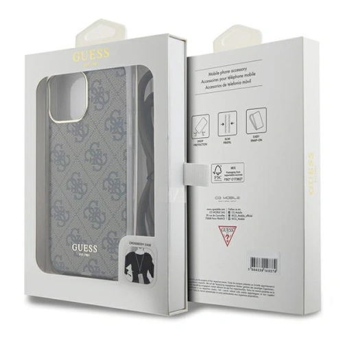 Kup Etui Guess GUHCP15XHC4SEW Apple iPhone 15 Pro Max hardcase Crossbody Cord 4G Print hnědý/brown - GUE3099 - {ean13} - Sklep Home Screen