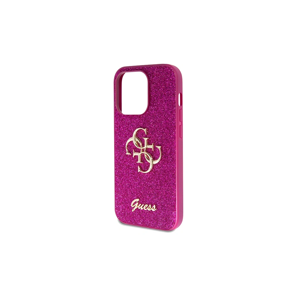 Etui Guess GUHCP15XHG4SGU Apple iPhone 15 Pro Max hardcase Glitter Script Big 4G fioletowy/purple