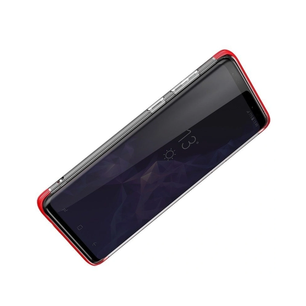 Przezroczyste etui Baseus Armor Case do Samsung Galaxy S9 (czerwone)