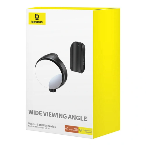 Buy Baseus SafeRide Series rear-view mirror (black) - BSU4778 - {ean13} - Home Screen Store Europe