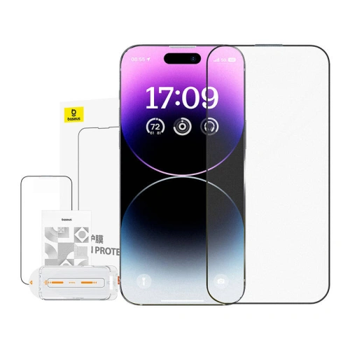 Kup Gehärtetes Glas Baseus Crystalline Anti-Glare Apple iPhone 14 Pro - BSU4786 - {ean13} - Sklep Home Screen