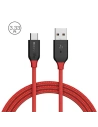 BlitzWolf USB 2.0 Typ C AmpCore Kevlar Kabel BW-TC5 1m, rot