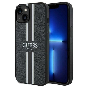 Kup Etui Guess GUHMP15SP4RPSK Apple iPhone 15 / 14 / 13 hardcase 4G tištěné pruhy MagSafe černé/black - GUE3104 - {ean13} - Sklep Home Screen