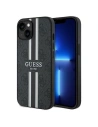 Case Guess GUHMP15SP4RPSK Apple iPhone 15 / 14 / 13 Hardcase 4G Printed Stripes MagSafe schwarz/black