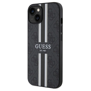 Buy Guess GUHMP15SP4RPSK Apple iPhone 15 / 14 / 13 hardcase 4G Printed Stripes MagSafe black - GUE3104 - {ean13} - Home Screen Store Europe