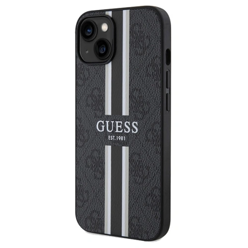 Kup Case Guess GUHMP15SP4RPSK Apple iPhone 15 / 14 / 13 Hardcase 4G Printed Stripes MagSafe schwarz/black - GUE3104 - {ean13} - Sklep Home Screen