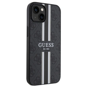 Buy Guess GUHMP15SP4RPSK Apple iPhone 15 / 14 / 13 hardcase 4G Printed Stripes MagSafe black - GUE3104 - {ean13} - Home Screen Store Europe