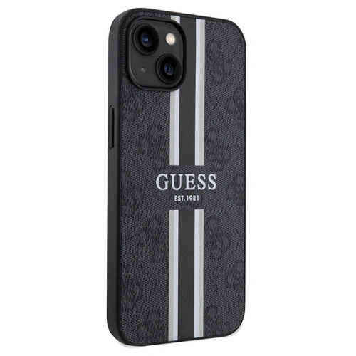 Kup Case Guess GUHMP15SP4RPSK Apple iPhone 15 / 14 / 13 Hardcase 4G Printed Stripes MagSafe schwarz/black - GUE3104 - {ean13} - Sklep Home Screen