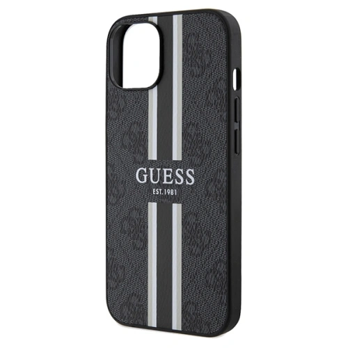 Kup Case Guess GUHMP15SP4RPSK Apple iPhone 15 / 14 / 13 Hardcase 4G Printed Stripes MagSafe schwarz/black - GUE3104 - {ean13} - Sklep Home Screen