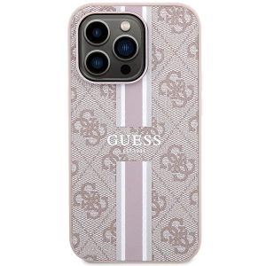 Kup Etui Guess GUHMP15XP4RPSP Apple iPhone 15 Pro Max hardcase 4G Printed Stripes MagSafe różowy/pink - GUE3106 - {ean13} - Sklep Home Screen