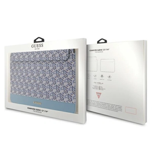 Kup Torba Guess Sleeve GUCS14HGCFSEB 14" GCube Stripes kék/blue - GUE3108 - {ean13} - Sklep Home Screen