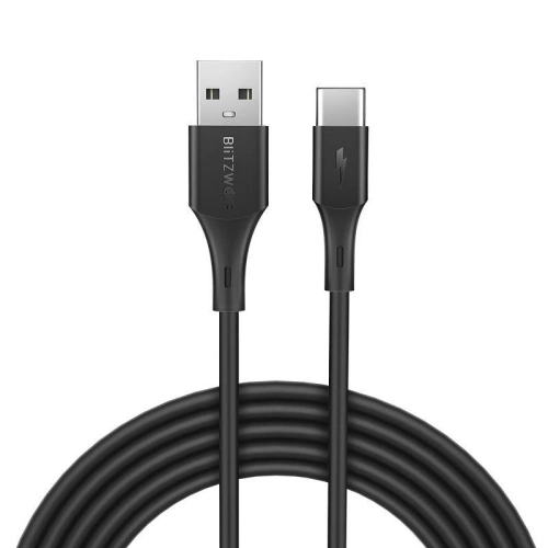 Kup BlitzWolf USB-C-Kabel BW-TC15 3A 1,8m (schwarz) - BLZ078BLK - {ean13} - Sklep Home Screen