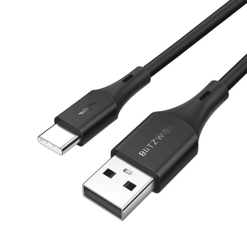 Kup BlitzWolf USB-C-Kabel BW-TC15 3A 1,8m (schwarz) - BLZ078BLK - {ean13} - Sklep Home Screen