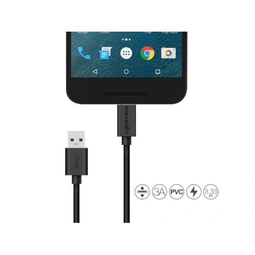 Kup Kabel USB-C 3.0 BlitzWolf BW-CB3 1m (negru) - BLZ079BLK - {ean13} - Sklep Home Screen