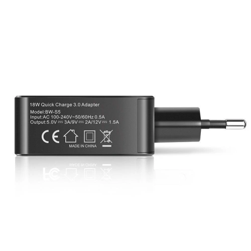 Kup BlitzWolf USB-Netzladegerät BW-S5 Quick Charge 3.0 18W (schwarz) - BLZ080BLK - {ean13} - Sklep Home Screen