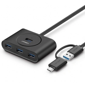 Kup HUB USB 3.0 + USB-C 3.1 UGREEN cu 4 porturi, OTG - UGR078 - {ean13} - Sklep Home Screen