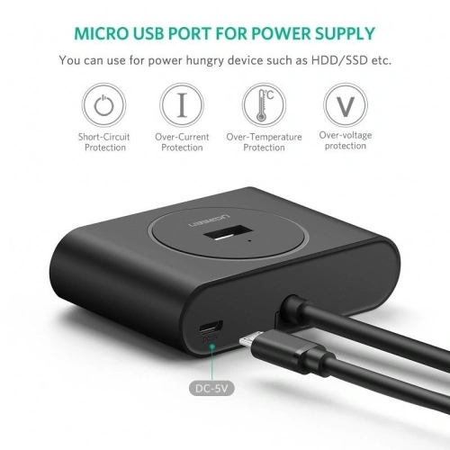 Kup USB 3.0 + USB-C 3.1 UGREEN 4-Port HUB, OTG - UGR078 - {ean13} - Sklep Home Screen